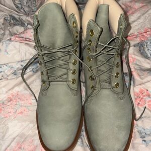 Timberland Green Lace-Up Women's Boots